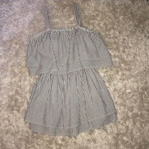 Dressy stripe dress